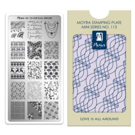 Mini Stamping Plate 113 Love is all around