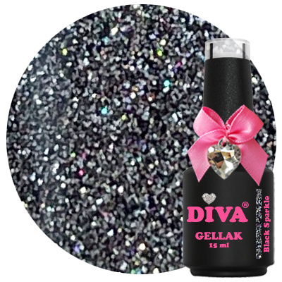 Diva Gellak Cat Eye Sparkle Season Black Sparkle