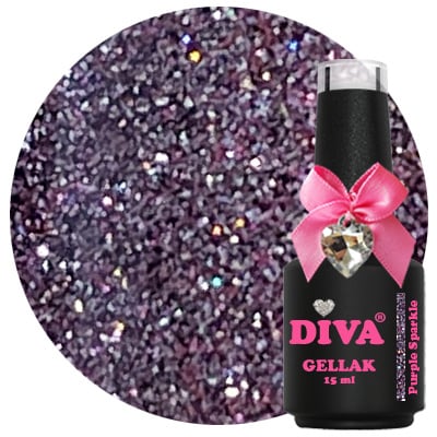 Diva Gellak Cat Eye Sparkle Season Purple Sparkle