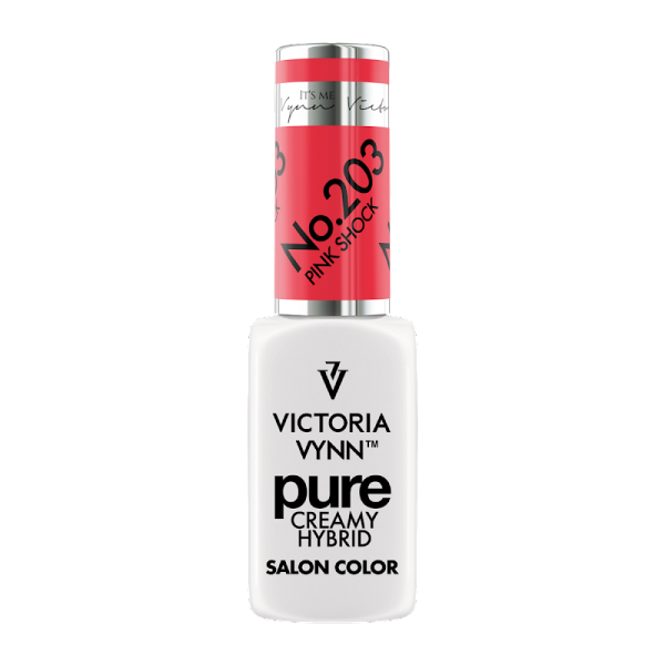 victoria vynn pure gel polish 203 pink shock