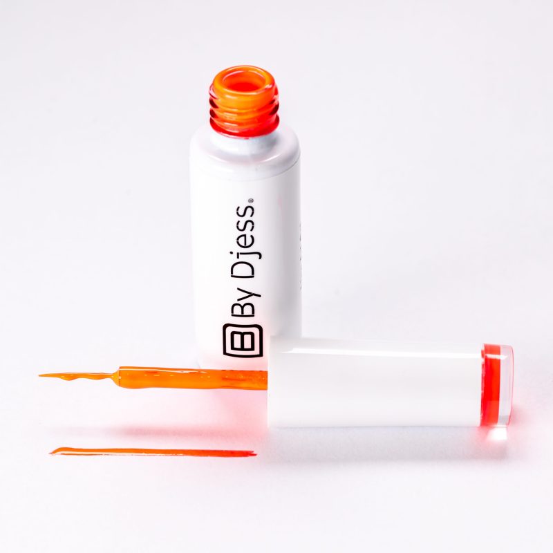 By djess line art gel 07 neon coral