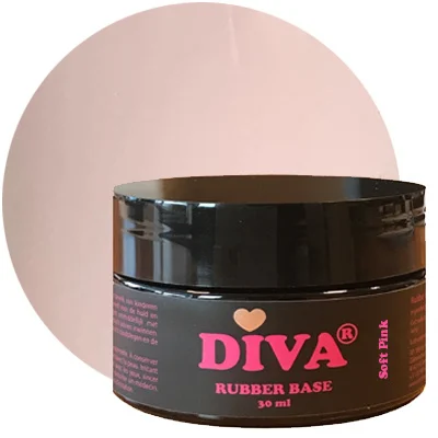 Diva Rubberbase Soft Pink pot 30ml