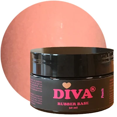 Diva rubberbase Peach pot 30ml
