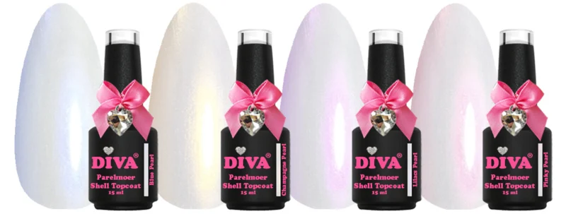 diva parrelmoer shell topcoat collection
