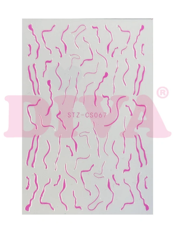 Design Sticker Swirl 125 Pink