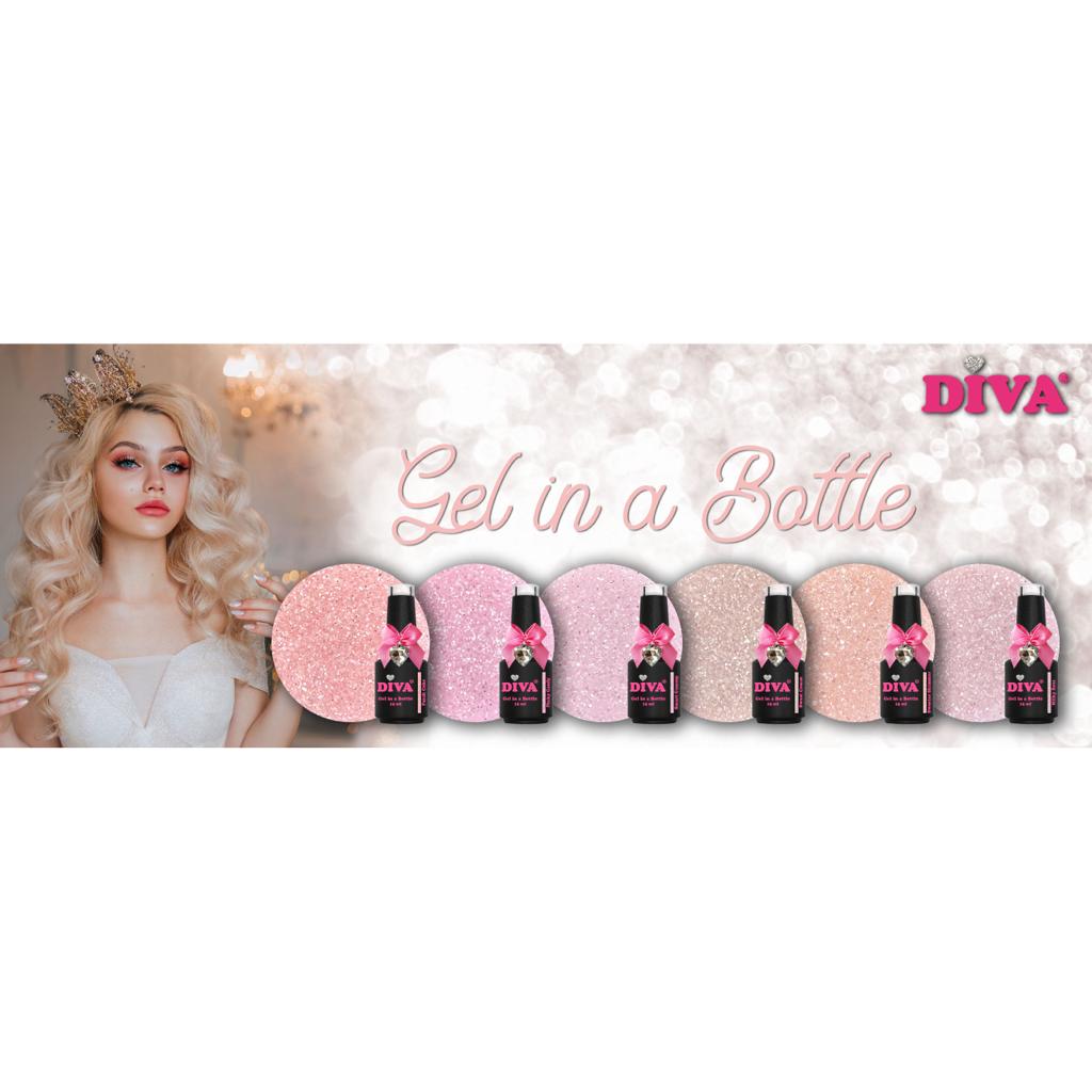 Diva gel in a bottle glitter collectie