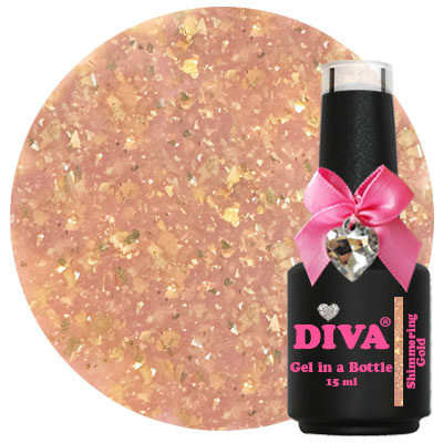 diva gel in a bottle shimmering gold